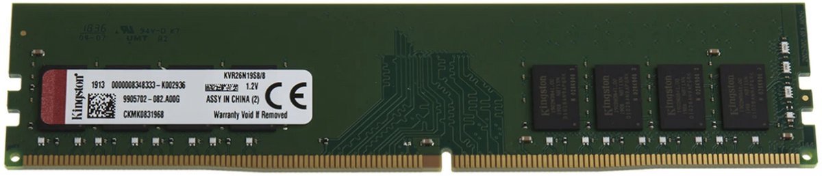 Kingston Kingston Valueram - Ram-Geheugen - 8Gb - Ddr4 - Dimm - 2666Mhz - 1 X 8 Gb