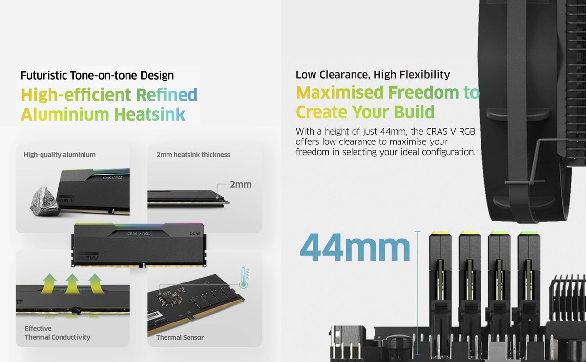 Cras V RGB 32GB (2x16GB) DDR5 7200MHz - afbeelding 2