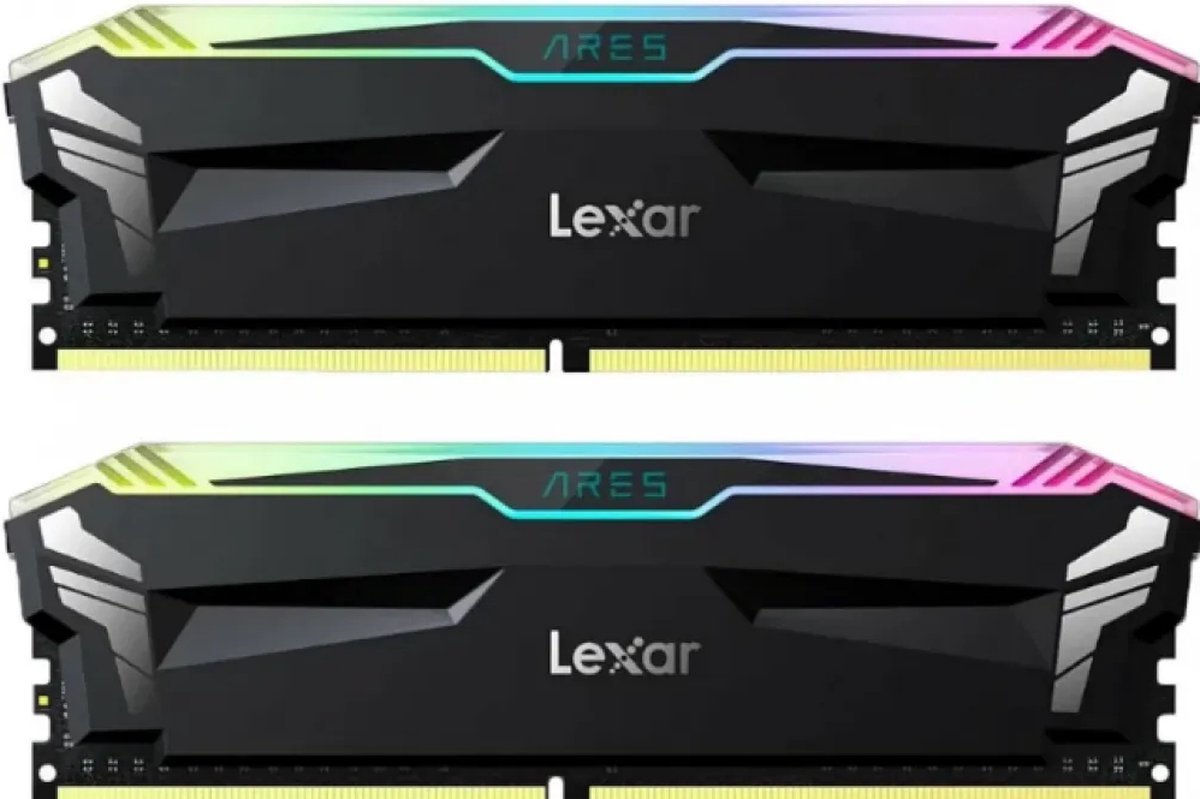 Lexar Lexar Ares Rgb Ld5Bu016G-R6000Gdla - Geheugen - Ddr5 - 32 Gb: 2 X 16 Gb - 288-Pin - 6000 Mhz / Pc5-48000 - Cl30 - 1.4V - Rgb