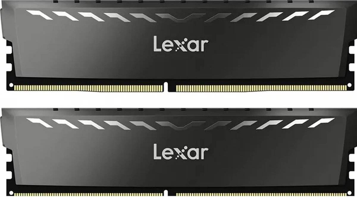 Lexar Lexar Thor Ld4Bu016G-R3200Gdxg - Geheugen - Ddr4 - 32 Gb: 2 X 16 Gb - 288-Pin - 3200 Mhz / Pc4-25600 - Cl19 - 1.35V - Xmp 2.0 - Zwart