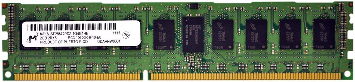 Micron Micron Mt18Jsf25672Pdz-1G4G1He – 2Gb Ddr3 Dimm Desktop Geheugen – Betrouwbaar & Compatibel