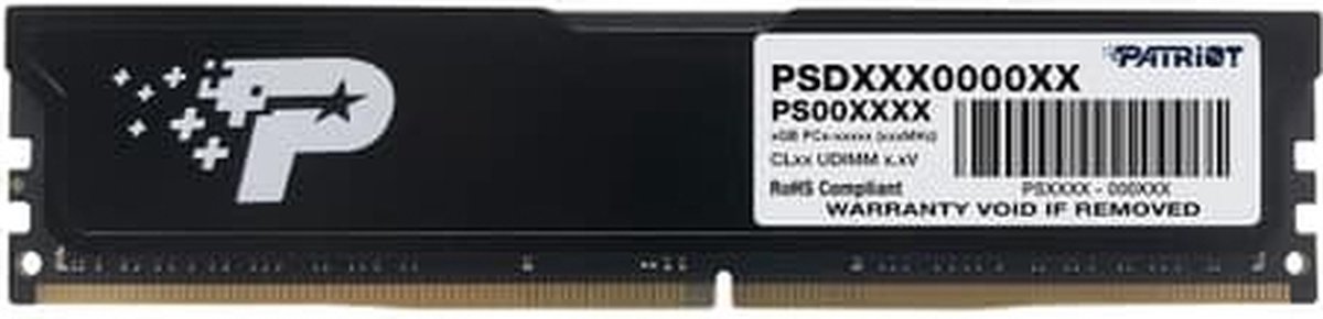 Patriot Patriot Psd48G320081 Signature Line Long-Dimm, 8Gb, U-Dimm, Ddr4 3200 Mhz, Cl22, 1.2V