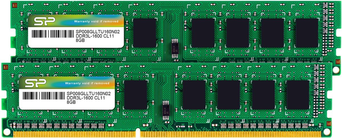 Silicon Power Silicon Power - Desktopgeheugen - Ddr3L - 16Gb (2X8Gb) - 1600Mhz - Cl11 - Udimm - Sp016Glltu160N22
