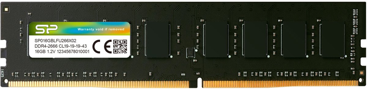 Silicon Power Silicon Power - Desktopgeheugen - Ddr4 - 16Gb - 2666Mhz - Cl19 - Udimm - Sp016Gblfu266X02