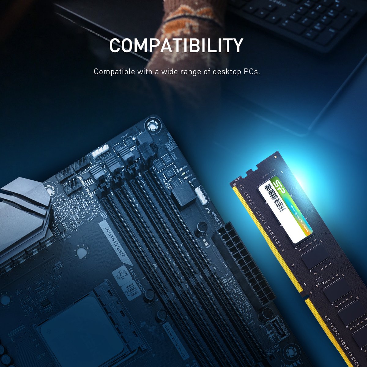 Silicon Power - Desktopgeheugen - Ddr4 - 32Gb - - - Udimm - Sp032Gblfu240X22 - afbeelding 4