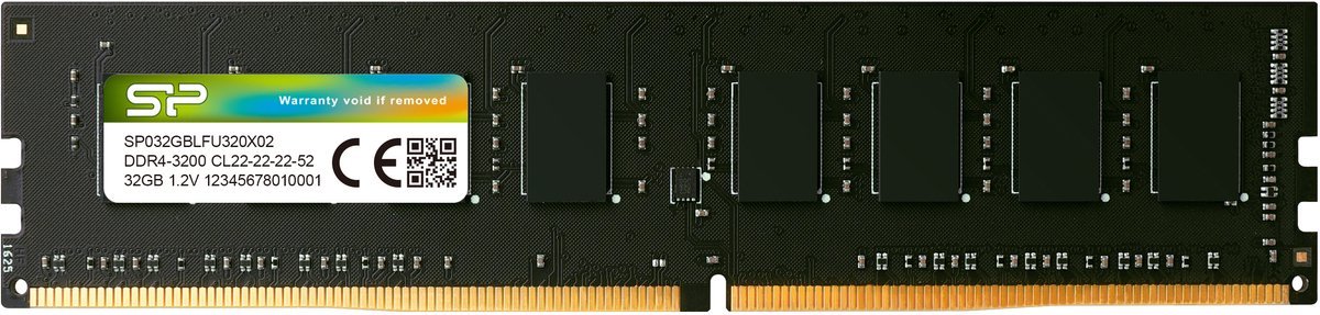 Silicon Power Silicon Power - Desktopgeheugen - Ddr4 - 32Gb - 3200Mhz - Cl22 - Udimm - Sp032Gblfu320X02
