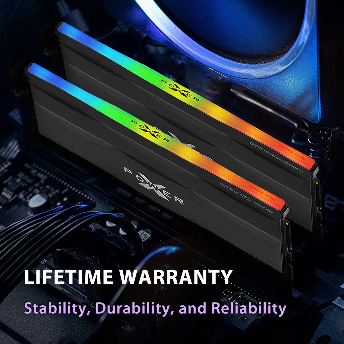 XPOWER Zenith RGB 64GB (2x32GB) DDR5 6000MHz CL30 Black Desktop Memory Kit - afbeelding 2
