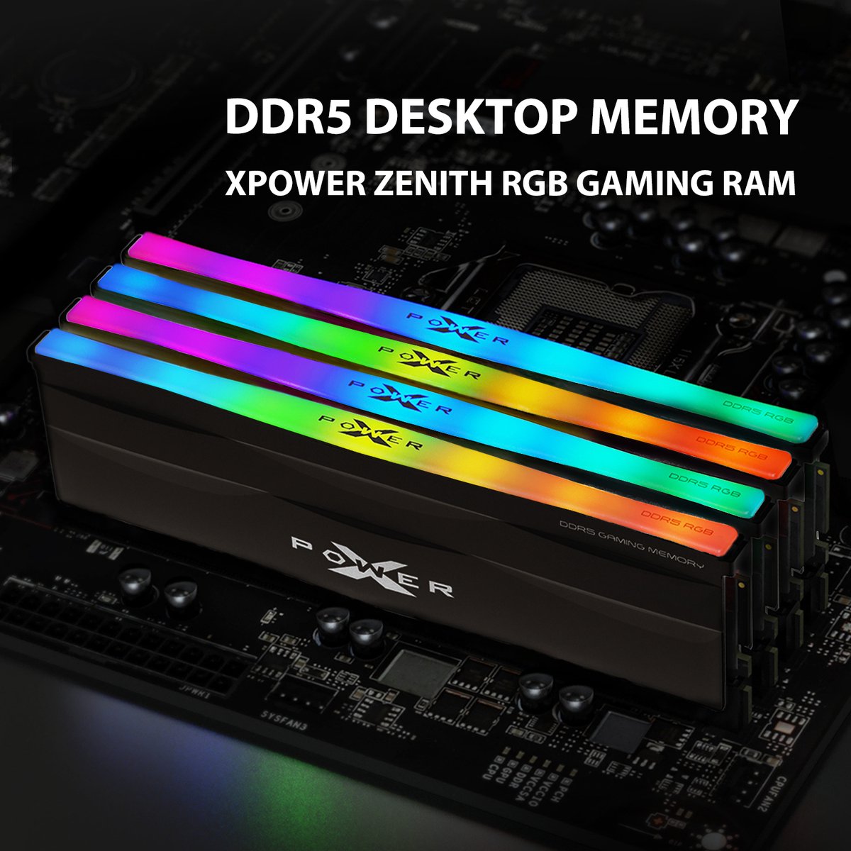 XPOWER Zenith RGB 64GB (2x32GB) DDR5 6000MHz CL30 Black Desktop Memory Kit - afbeelding 3