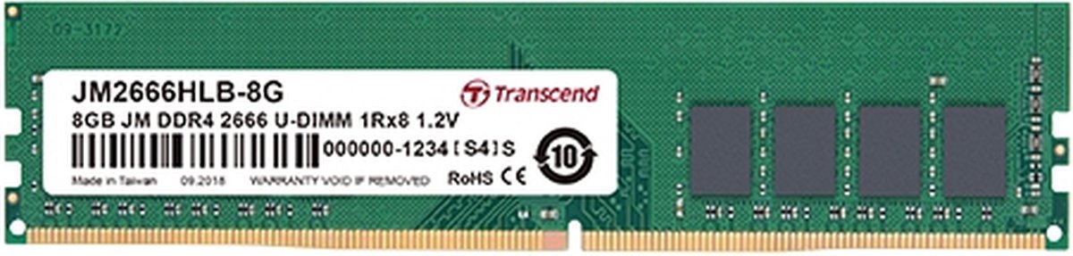 Transcend Jetram Jm2666Hlb-8G Geheugenmodule 8 Gb 1 X 8 Gb Ddr4 - afbeelding 4