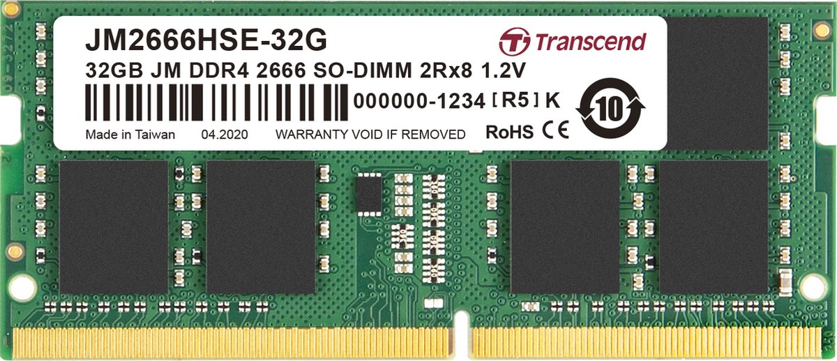JetRam 32GB DDR4 2666MHz SO-DIMM - afbeelding 3