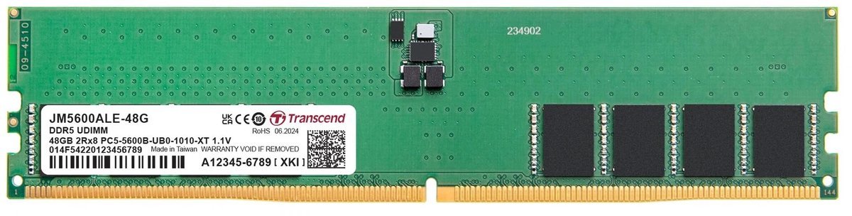 Transcend Transcend Jetram Jm5600Ale-48G Geheugenmodule 48 Gb Ddr5