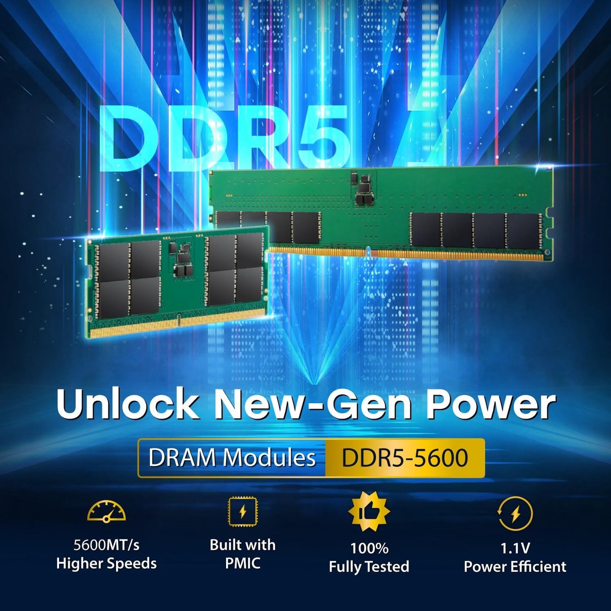 JetRam 16GB DDR5-5600 Geheugen - afbeelding 5