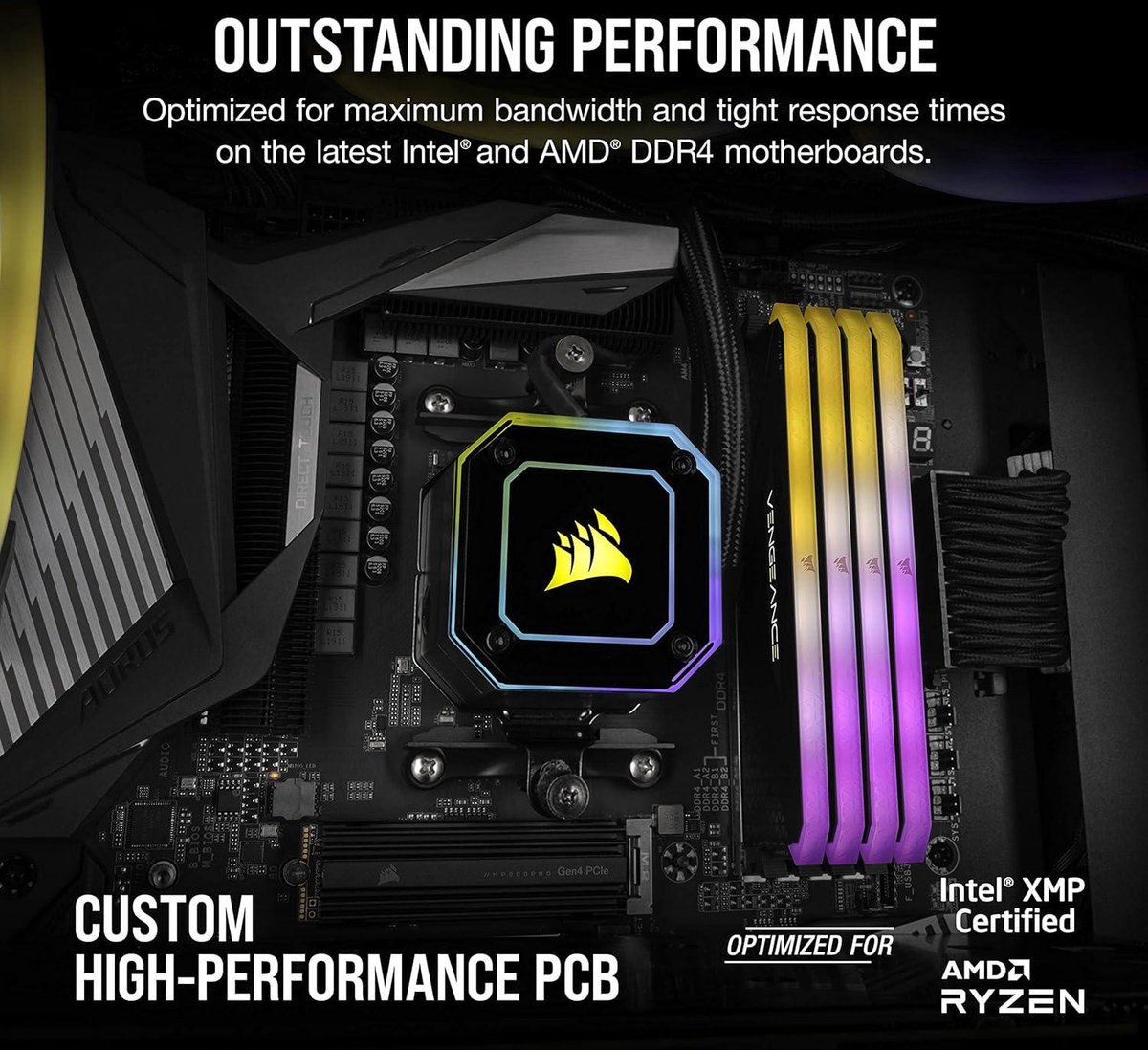 Corsair Vengeance RGB RS 16GB DDR4 3600MHz C18 Memory Kit - afbeelding 3