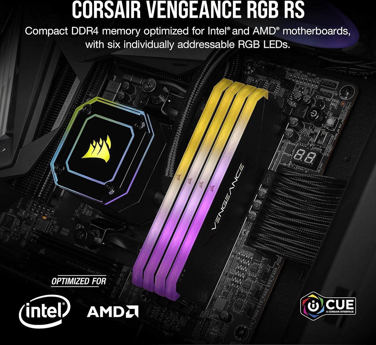 Corsair Vengeance RGB RS 16GB DDR4 3600MHz C18 Memory Kit - afbeelding 4