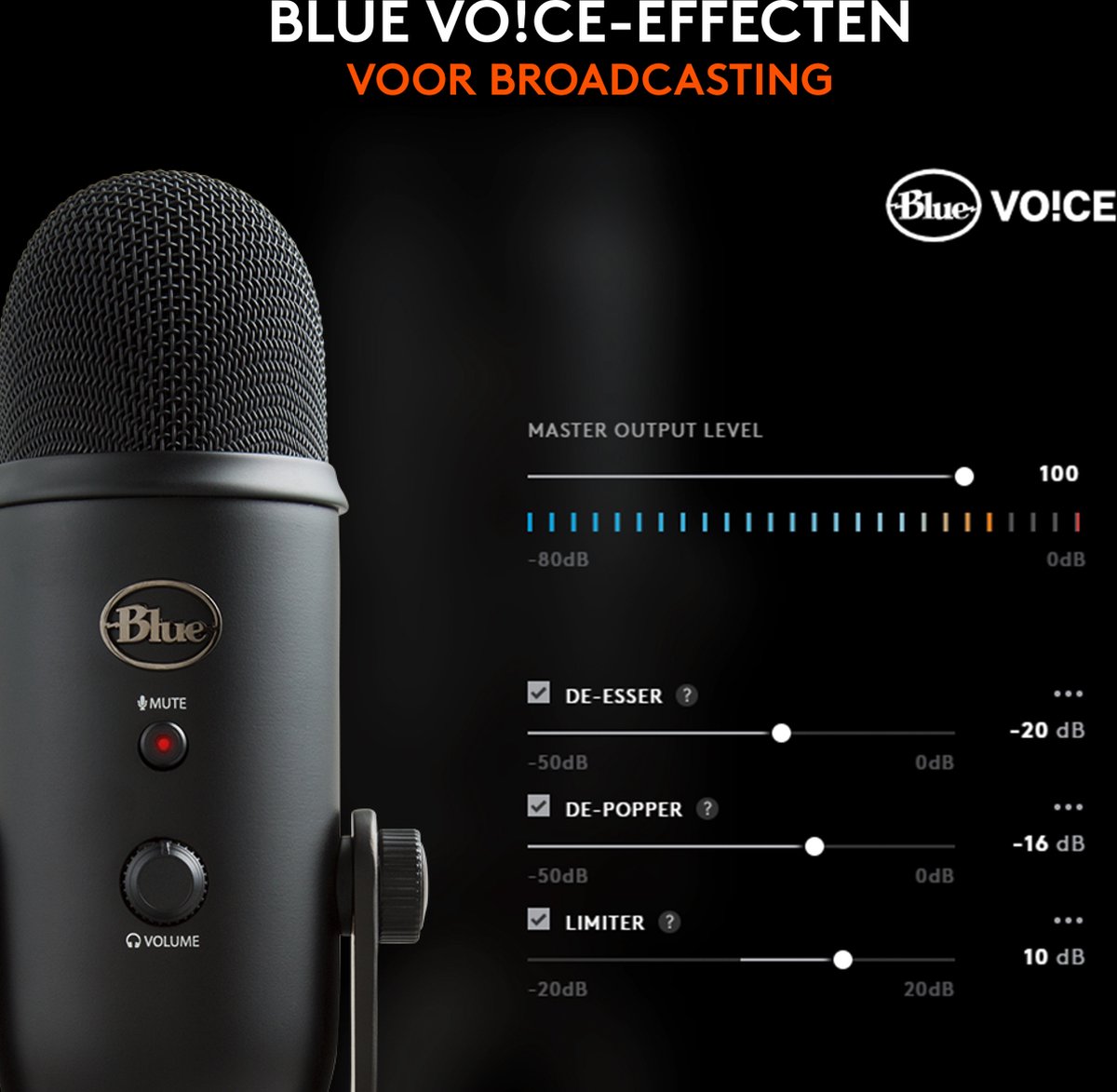 Blue microphones yeti microfoon usb 9555182 8 orig - Blue Microphones Yeti USB Microfoon (zwart)