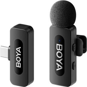 Boya by v10 v2 0 zwart microfoon 2 orig - BOYA By-V10 (V2.0) Zwart Microfoon Met USB Draadloze microfoonset