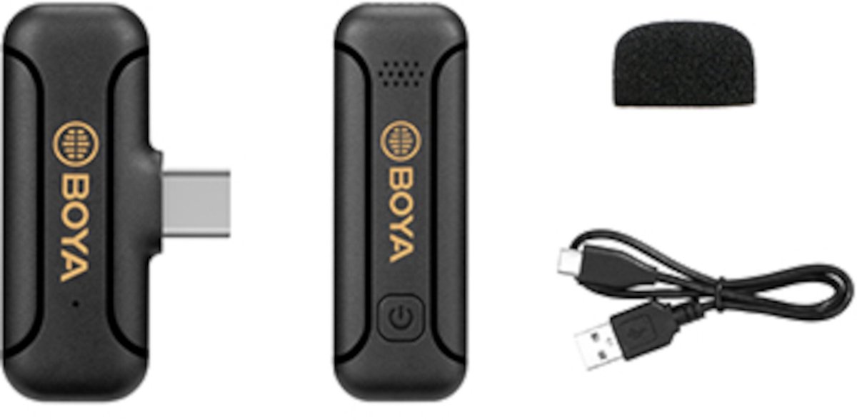 Boya by wm3t2 u1 wireless mic for 5 orig - Boya By-Wm3T2-U1 Wireless Mic For USB Draadloze microfoonset (zwart)