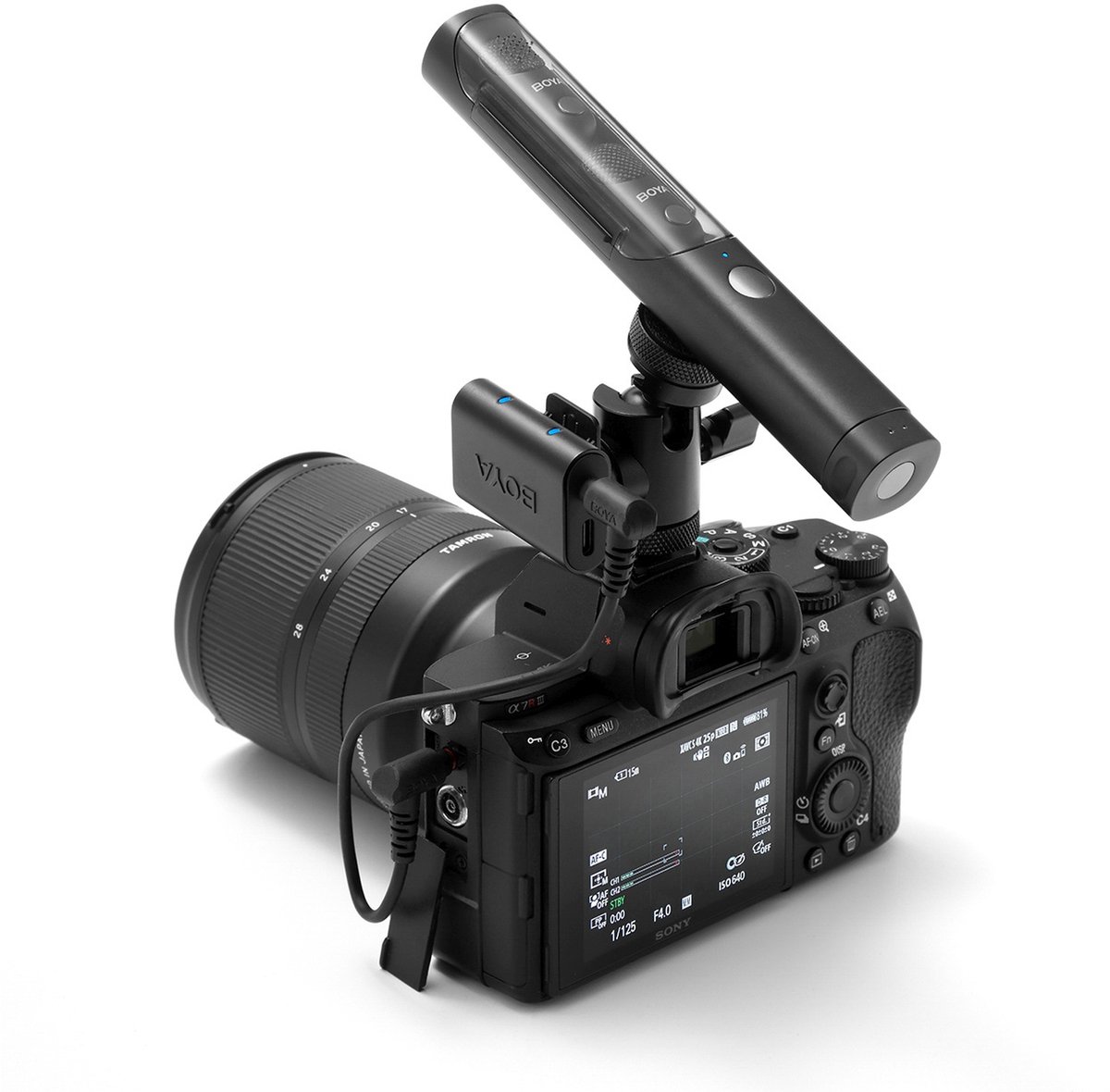 Boya magic serie draadloze microfoo 6 orig - Boya Magic Serie 4-In-1 USB Draadloze microfoonset (zwart)
