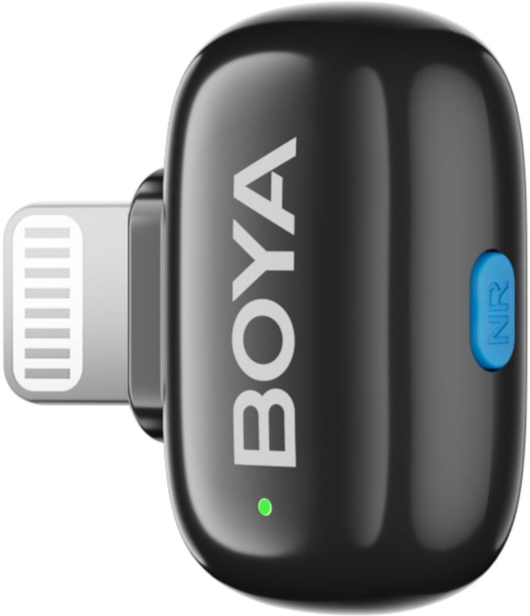 Boya mini 12 2 4 ghz ultra 7 orig - Boya Mini-12 2.4 GHz Ultra Mini USB Draadloze microfoonset (zwart)
