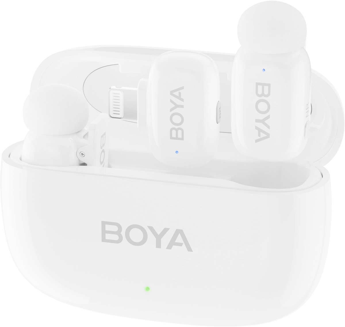 Boya mini 13 2 4 ghz ultra 10 orig - Boya Mini-13 2.4 GHz Ultra Mini USB Draadloze microfoonset (wit)