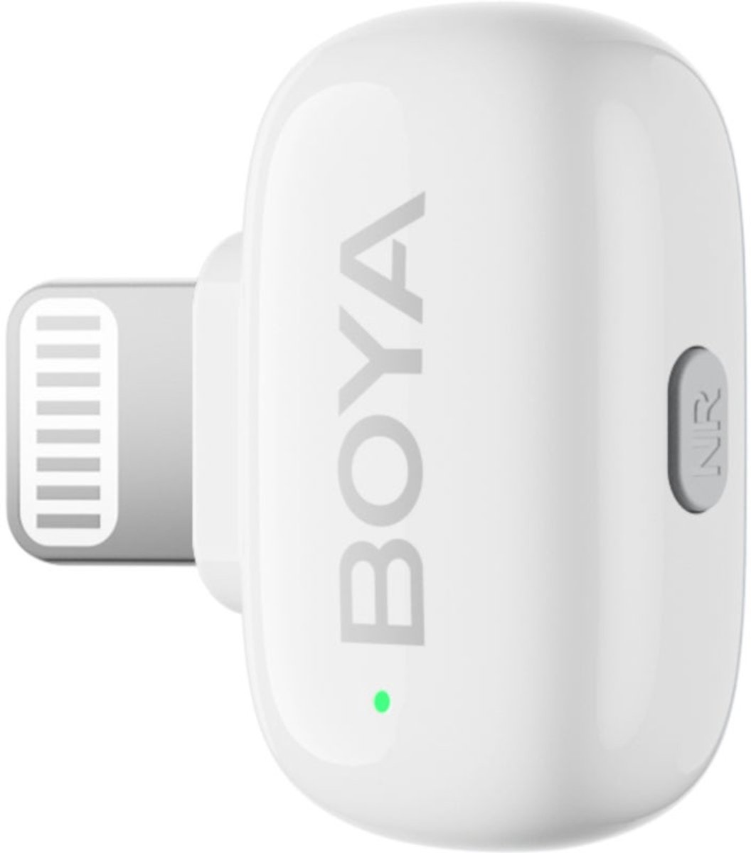 Boya mini 13 2 4 ghz ultra 4 orig - Boya Mini-13 2.4 GHz Ultra Mini USB Draadloze microfoonset (wit)