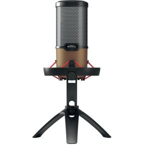 Cherry um 9 0 pro microfoon zwart 2 orig - CHERRY Um 9.0 Pro RGB Zwart, Koper Tafelmicrofoon USB Microfoon