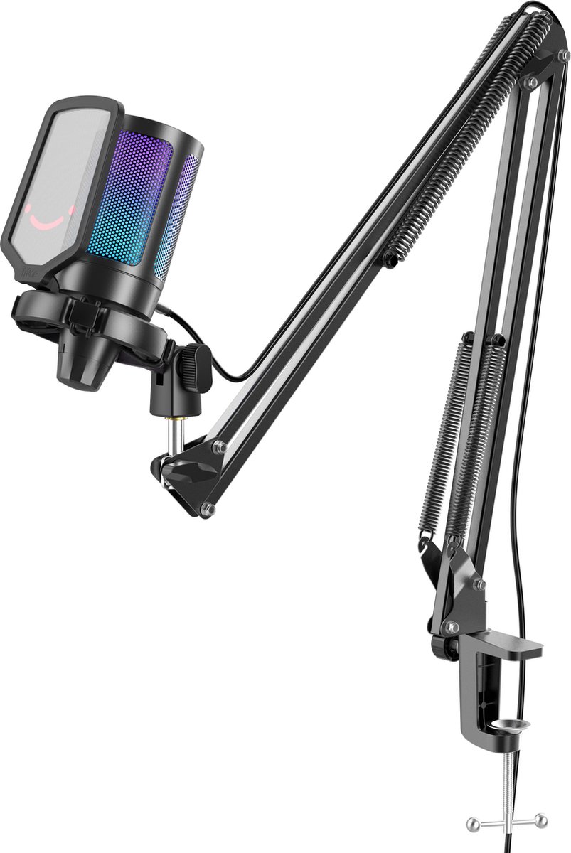 Fifine a6t usb microfoon pc met arm 7 orig - FIFINE A6T USB Microfoon (zwart)