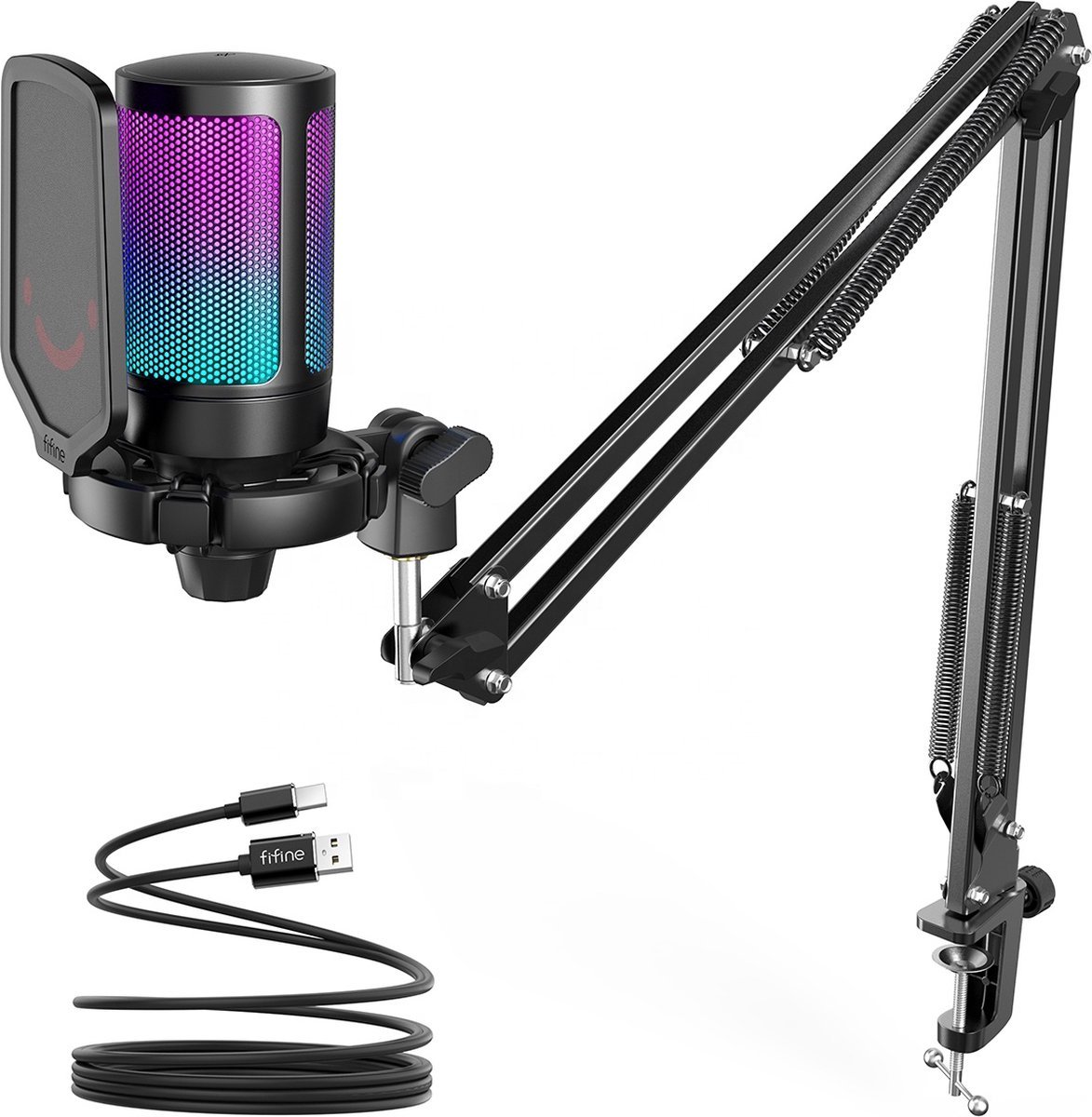 Fifine a6t usb microfoon pc met arm