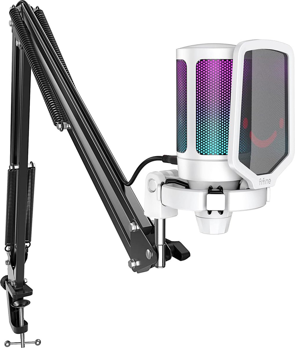 Fifine a6t wit usb studio microfoon p 3 orig - FIFINE A6T USB Microfoon (wit)