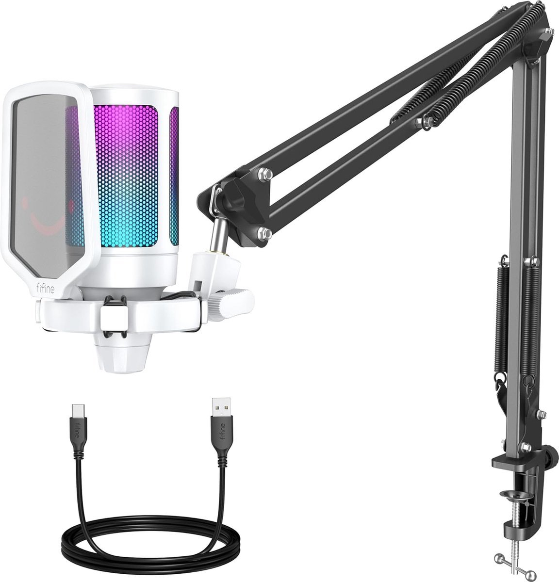 Fifine a6t wit usb studio microfoon p