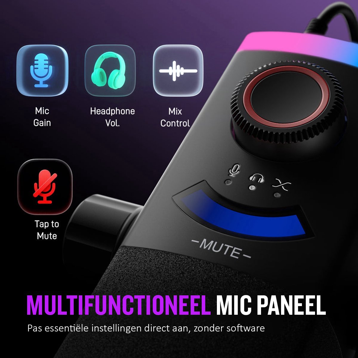 Fifine am8 pro t usb xlr studio 9555169 2 orig - FIFINE Am8 Pro T USB + XLR Microfoon (zwart)