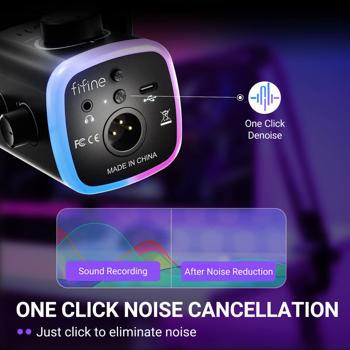 Fifine am9 microfoon dynamische podca 9555211 7 orig - FIFINE Am9 USB + XLR Microfoon (zwart)