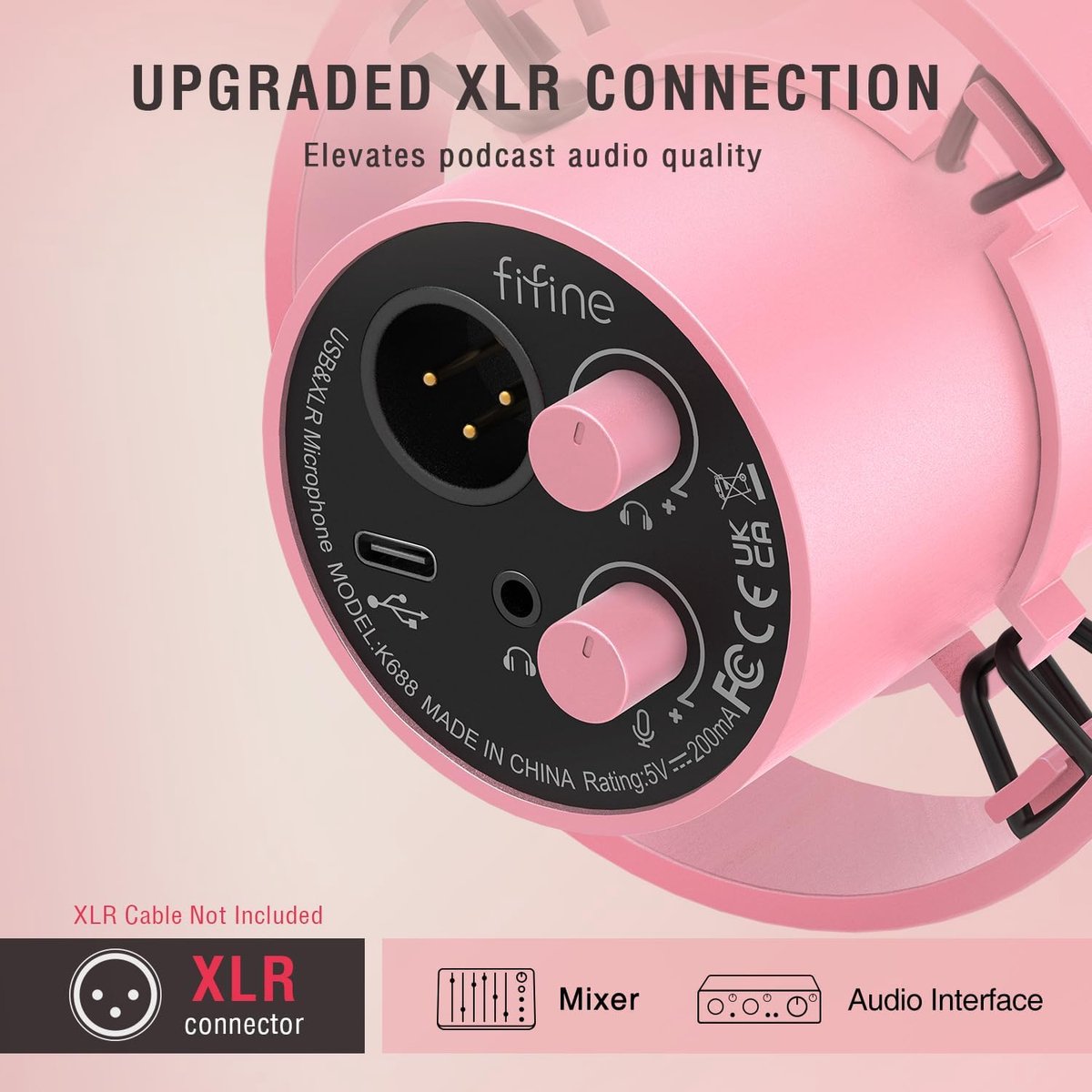 Fifine k688 usb xlr dynamische microf 9555164 5 orig - FIFINE K688 USB + XLR Microfoon