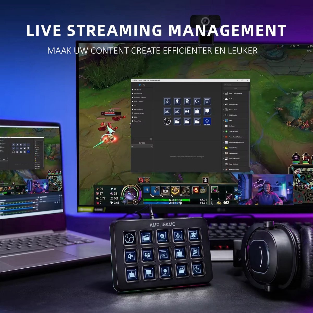 Fifine streaming pack am8t d6 xlr com 4 orig - FIFINE Streaming Pack Am8T D6 Xlr Complete USB + XLR Microfoon (zwart)