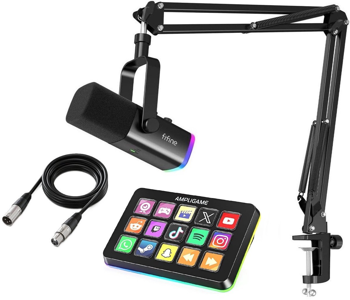 Fifine streaming pack am8t d6 xlr com