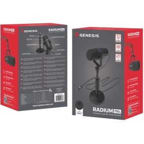 Genesis ngm 2290 radium 750d zwart pc 6 orig - GENESIS Radium 750D Zwart Pc-Microfoon USB + XLR Microfoon
