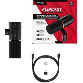 Hyperx flipcast dynamic microphone xl 8 orig - HyperX B2CM1AA USB + XLR Microfoon (zwart)