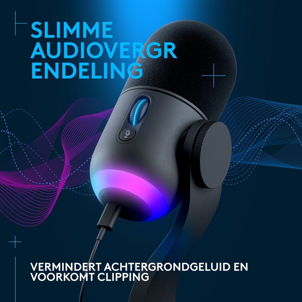 Logitech g yeticaster gx microfoon dyna 3 orig - Logitech G Yeticaster Gx USB Microfoon (zwart)