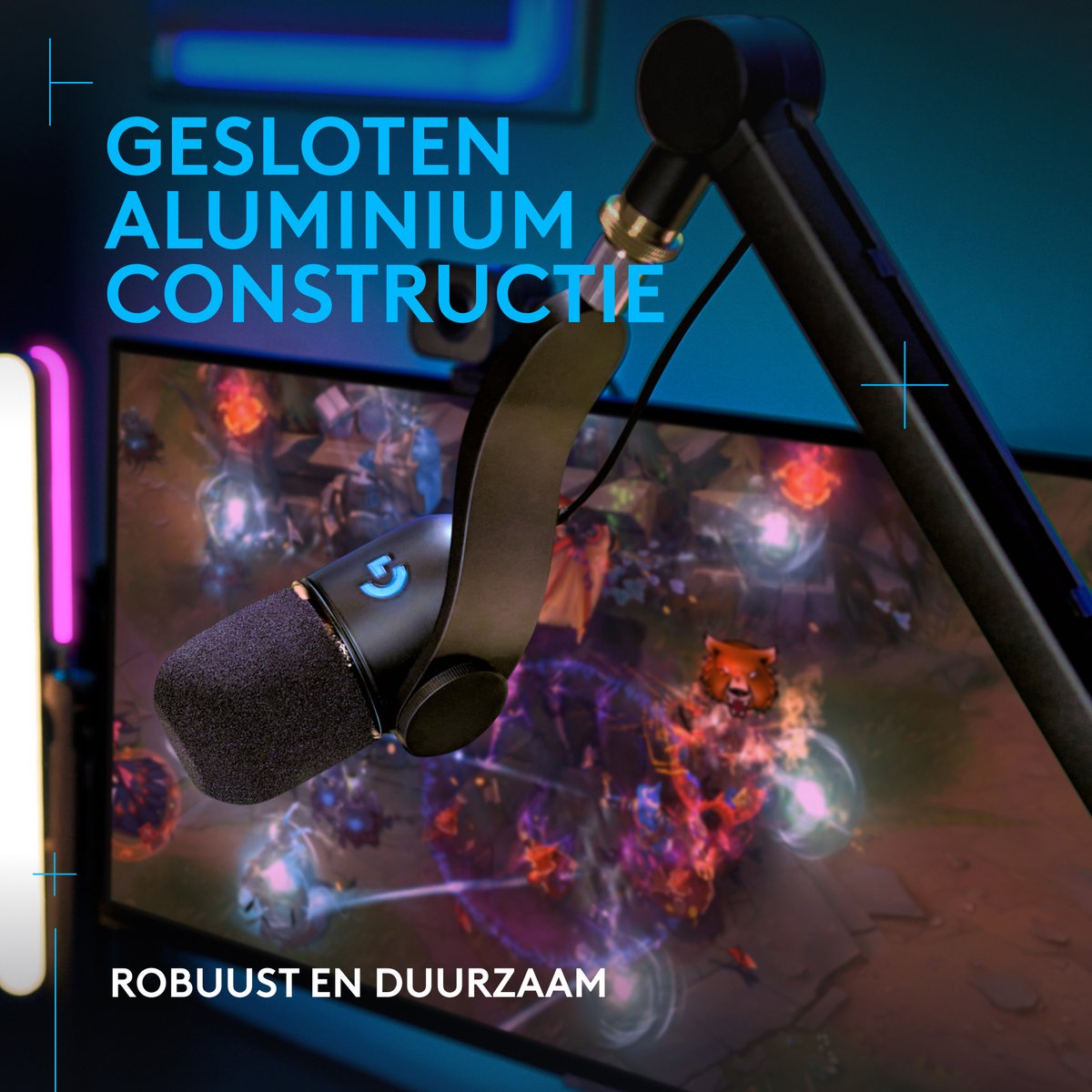 Logitech g yeticaster gx microfoon dyna 5 orig - Logitech G Yeticaster Gx USB Microfoon (zwart)