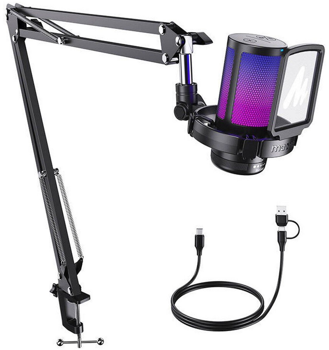 Maono dgm20s black microfoon 9 orig - Maono Dgm20S USB Microfoon (zwart)