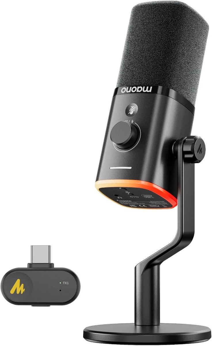 Maono pd100w draadloze podcast micro