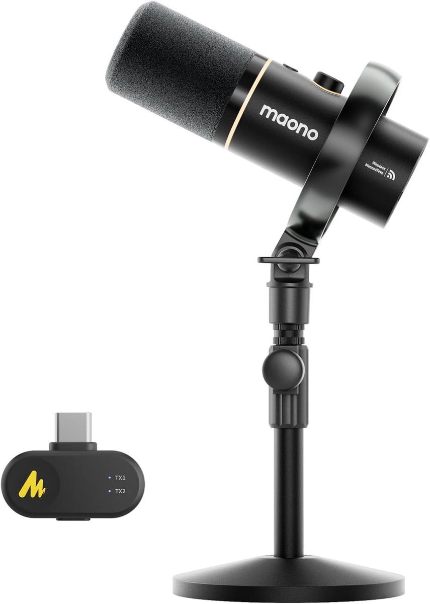 Maono pd200w draadloze podcast micro