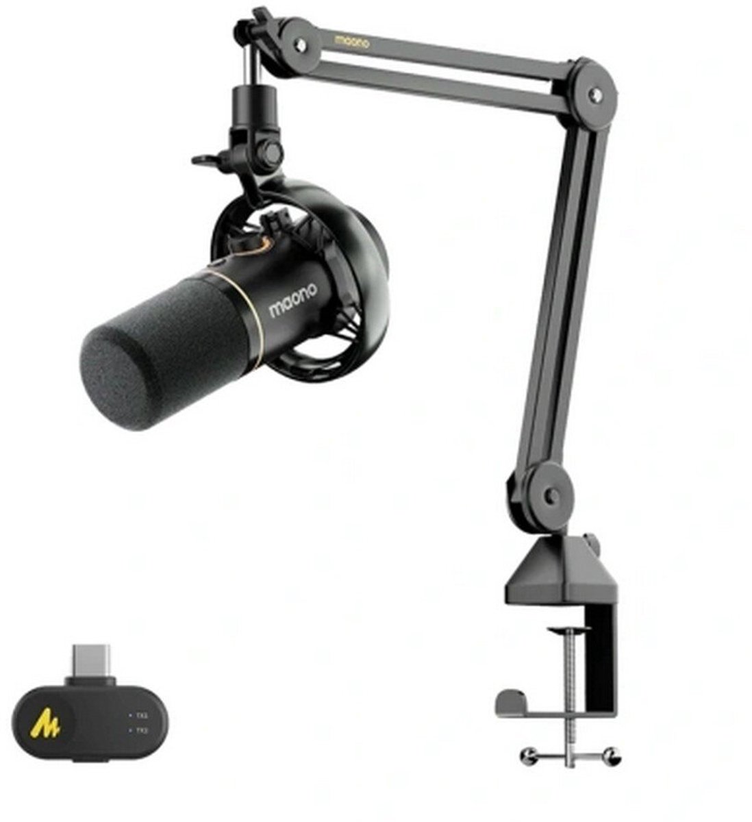 Maono pd200ws black microfoon 10 orig - Maono Pd200Ws USB + XLR Microfoon (zwart)