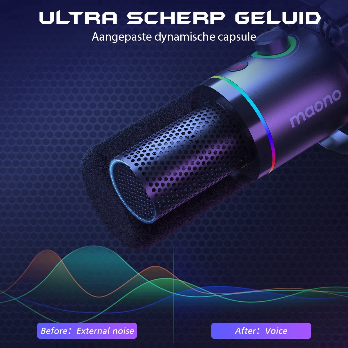 Maono pd200x xlr dynamische microfoo 7 orig - Maono Pd200X USB + XLR Microfoon