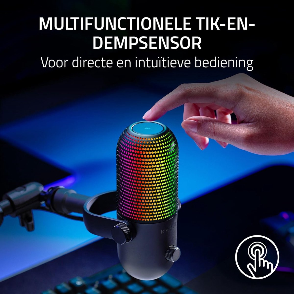 Razer seiren v3 chroma usb microfoon 9555192 9 orig - Razer Seiren V3 Chroma USB Microfoon (roze)