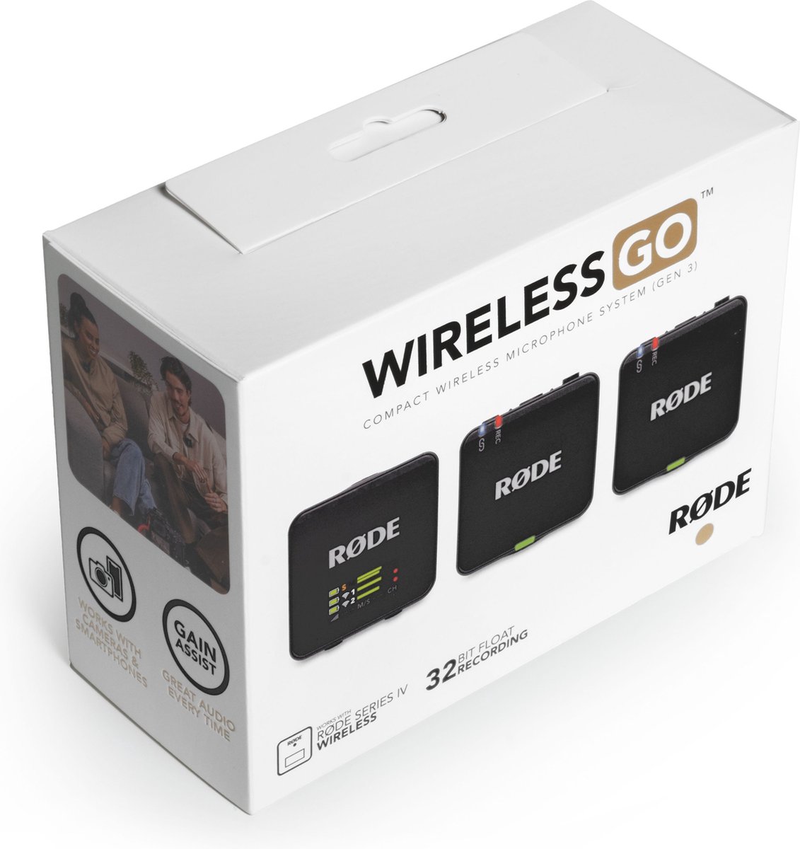 Rde wireless go 3rd gen zwart draa 7 orig - RØDE Wireless Go USB Draadloze microfoonset (zwart)