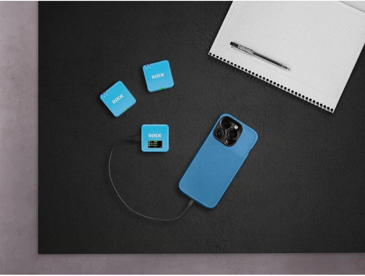 Rde wireless go iii blauw draadloo 3 orig - RØDE Wireless Go Iii Blauw Draadloos USB Draadloze microfoonset