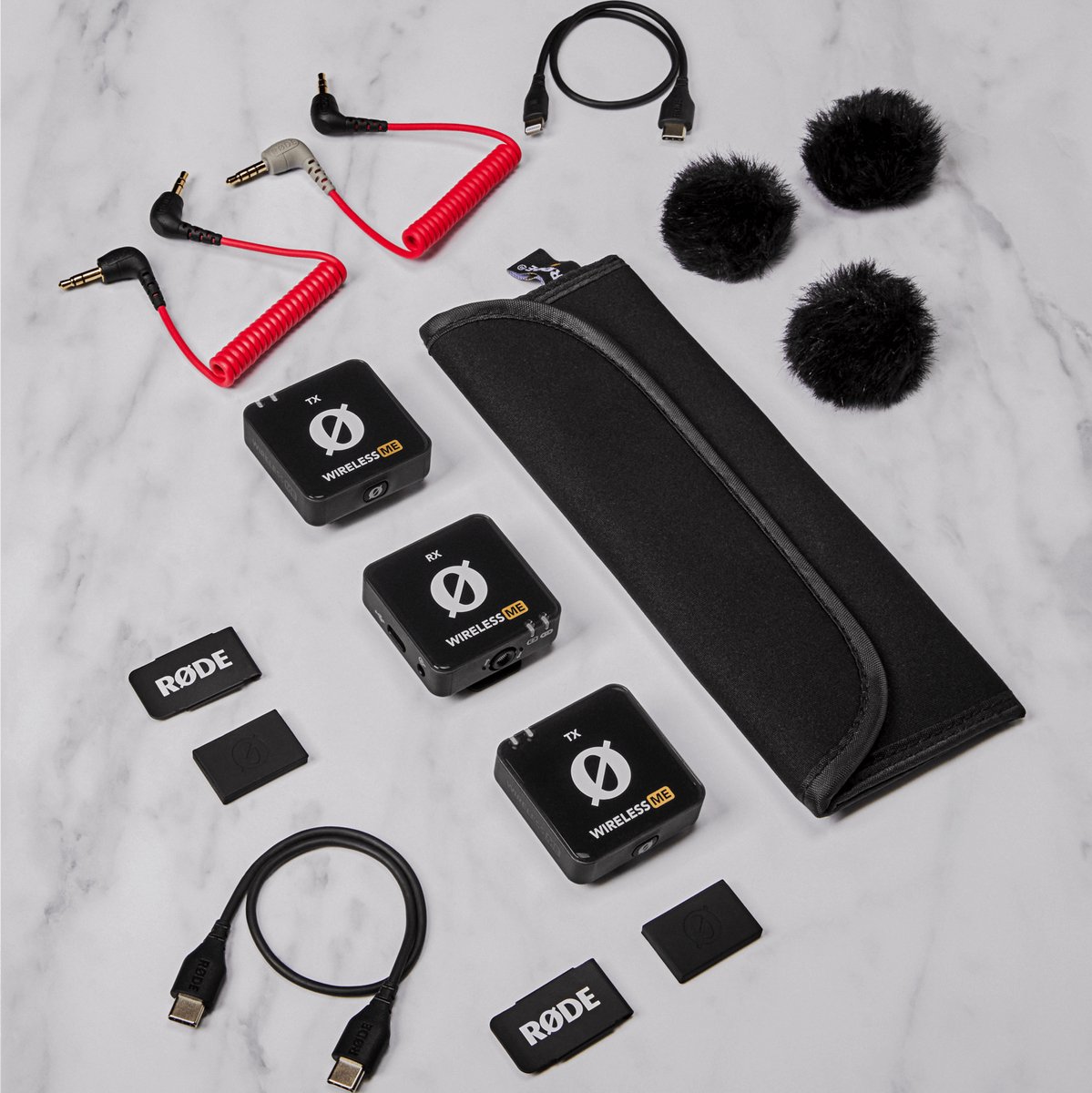 Rde wireless me dual cameramicrofo 7 orig - RØDE Wireless Me Dual USB Draadloze microfoonset (zwart)