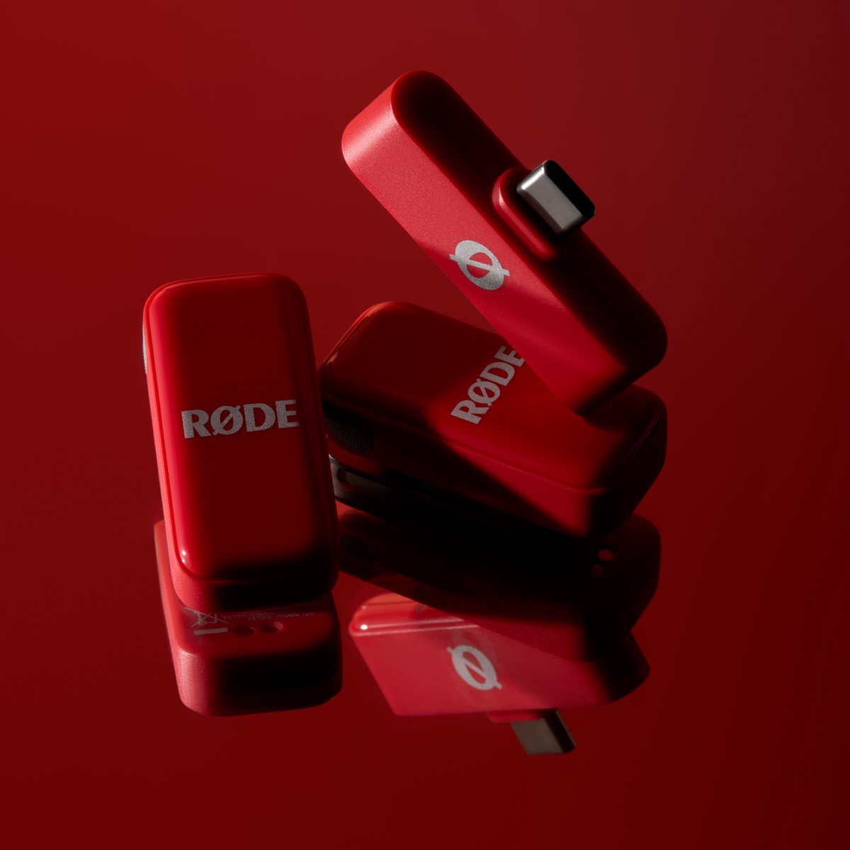 Rde wireless micro usbc rood ultra 2 orig - RØDE Wireless Micro ‑C Rood Ultra‑Compact USB Draadloze microfoonset