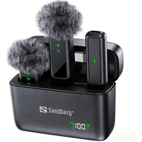 Sandberg 126 55 microfoon zwart microfo 7 orig - Sandberg 126-55 USB Draadloze microfoonset